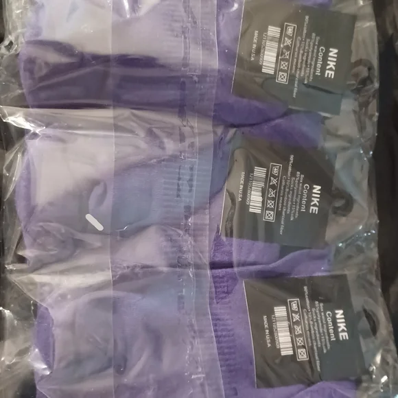 Nike Purple Pack Comfort Socks $5 Each - Picture 2 of 3